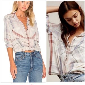 Free people plaid shirt